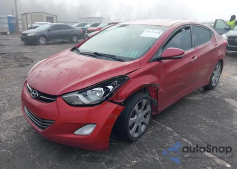 2013 Hyundai Elantra Limited from USA, damaged, VIN KMHDH4AEXDU659967